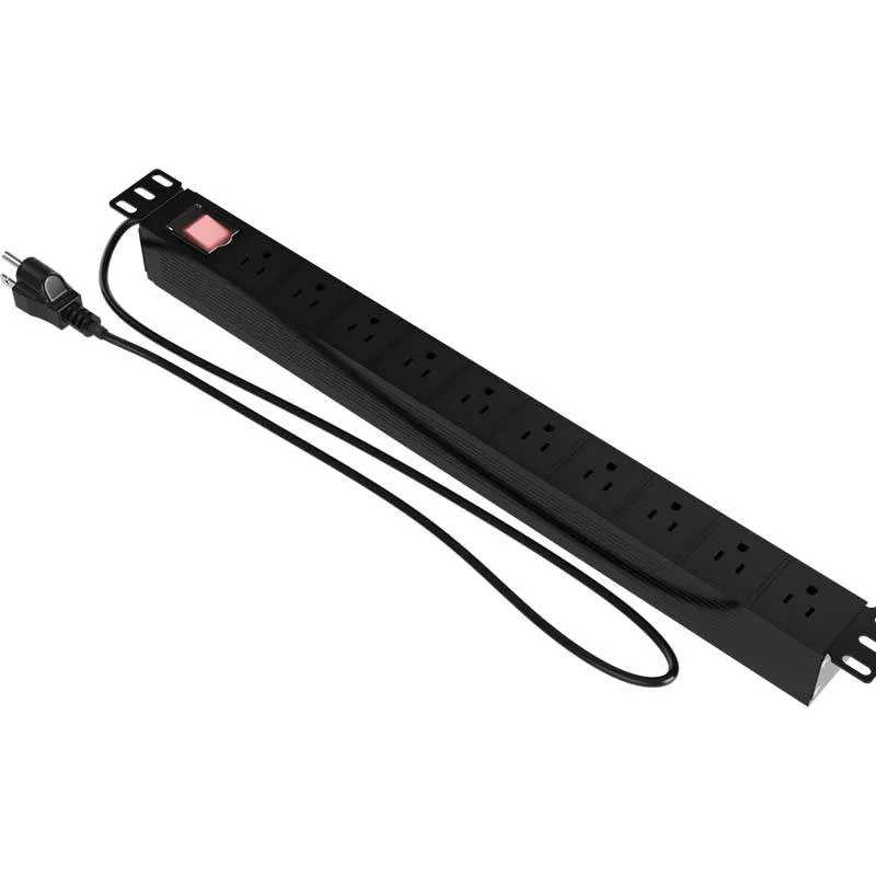 PDU, rackeable 9 tomacorrientes, 125VCA, 15A, con supresor de sobretensión NPD-11U9N15A