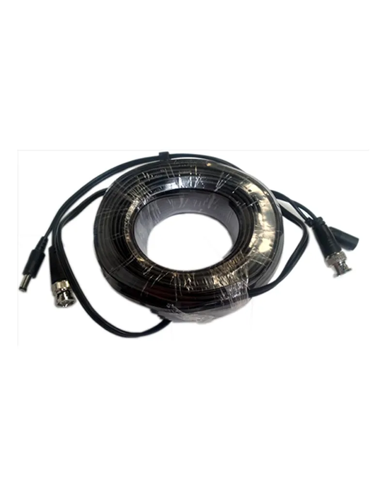 SAXXON WB0110C- Cable de 10 Metros Armado para Video y Energia/ Para Camaras Hasta 8 Megapixeles/ con Conectores BNC y de Energía