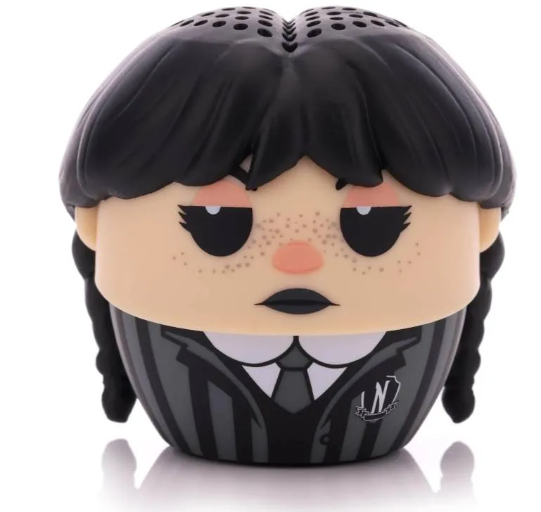 Bocina portatil mini Bitty Boomers  Wednesday Addams. Bluetooth 5.0. Modelo BITTYWEDNESDAY/NEW