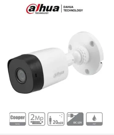 Camara Bullet HDCVI 1080p/ 82 Grados de Apertura/ Lente de 3.6mm/ IR de 20 Mts/ IP67/ TVI AHD y CVBS