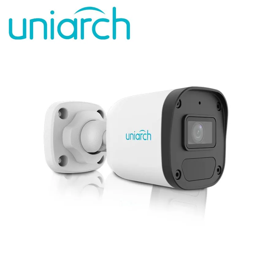 Cámara IP Bala Uniarch (IPC-B134-AF28-ECO) 4MP / Lente Fijo 2.8 mm /  Micrófono Integrado / IR 30M / ONVIF / Ultra265 / PoE / IP67