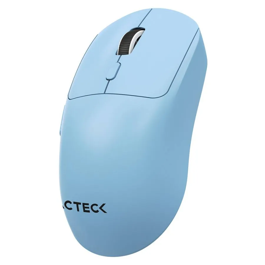 Mouse Ergonómico Multidispositivo Instinct Click MI484 / hasta 3,200 DPI Ajustable / 2.4 Ghz + Bluetooth / 5 Botones / Recargable / Advanced Series / Azul