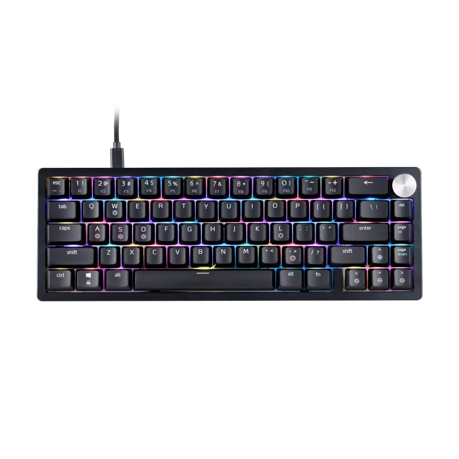 Teclado mecanico XPG SORCERER MINI. 65% iluminación RGB por tecla, Alambrico. SORCERER MINIRD-BKCWW